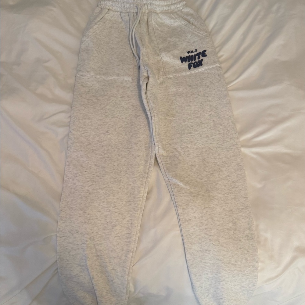 White Fox Boutique Light Gray Joggers